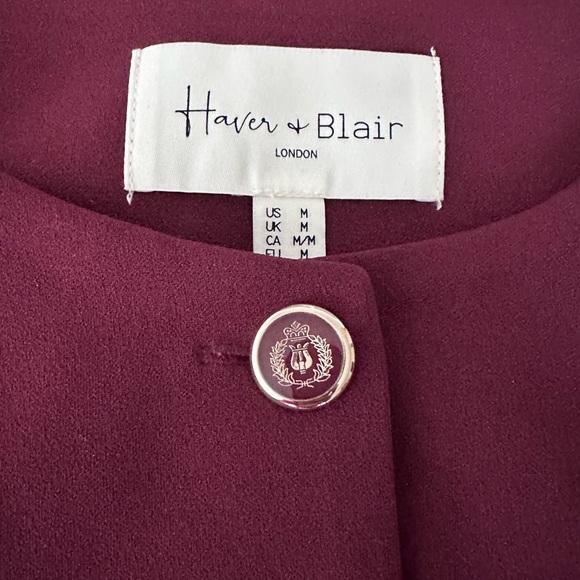 Haver & Blair Burgundy Vest - Picture 2 of 3